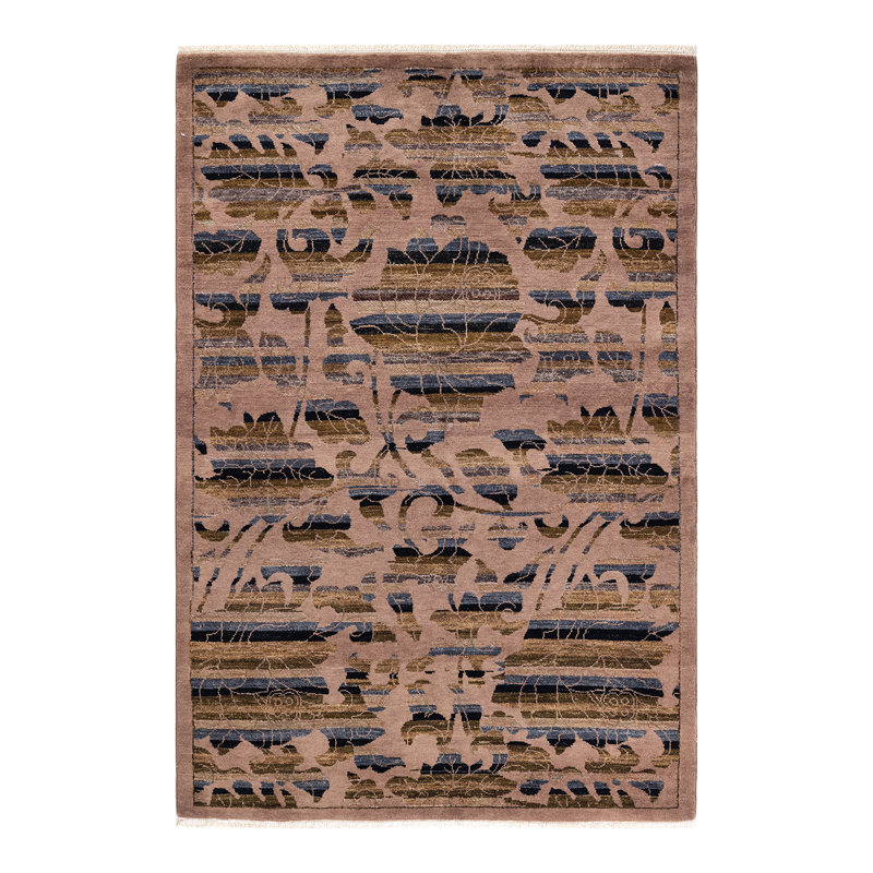 One-of-a-Kind 4' 2" X 6' 1" Hand Knotted Area Rug