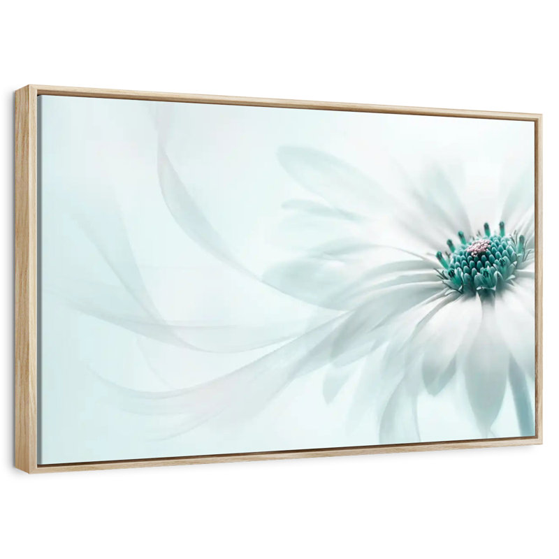 Pureté botanique, 25 po x 17 po, Cadre flottant en bois naturel