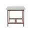 Ensemble de salle à manger d'extérieur 5 pièces, table rectangulaire avec trou pour parasol et quatre chaises-2034829699-2034829696
