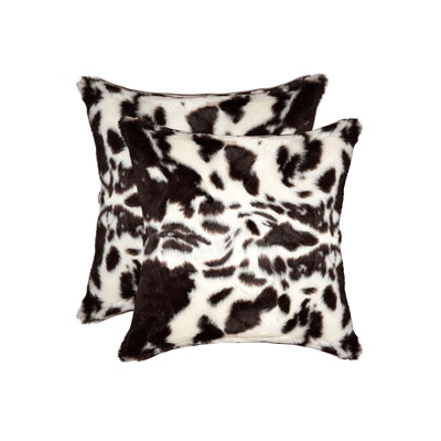 Belton Animal Print Faux Fur Reversible Throw Pillow