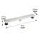 36" Linear Brushed Nickel Shower Drain with Gentle Flow Pattern Grate
