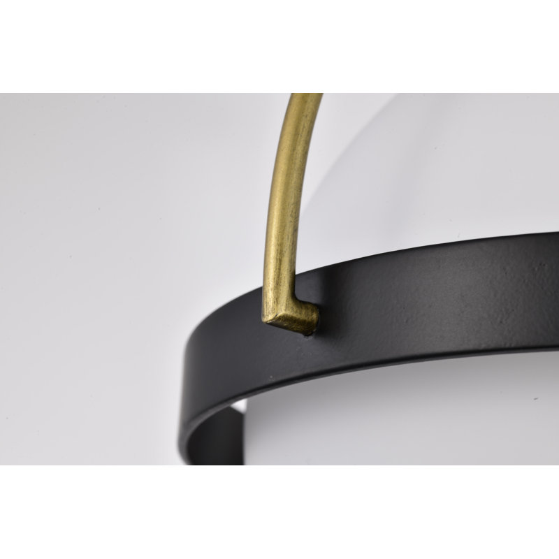 Plafonnier encastré en verre Orleans, Noir mat, H 9,13 po x l 10 po x P 10 po