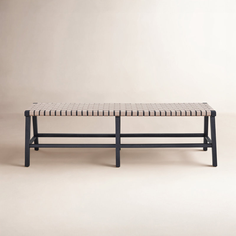 Bilbrook Upholstered Bench, Charcoal