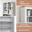 Armoire de rangement avec tablettes réglables