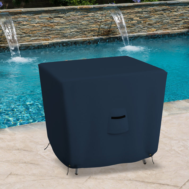 Outdoor Patio Table Cover, Blue, 73.7cm H x 147.3cm W x 147.3cm D