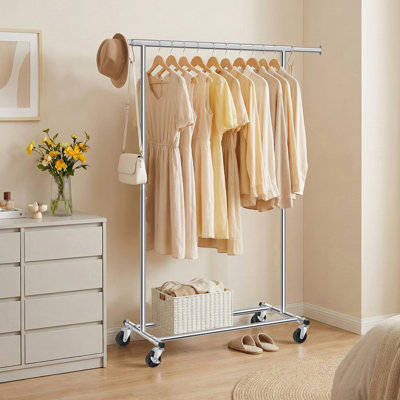 120cm Rolling Clothing Rack