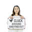Plaque en plastique Cluck Around and Find Out 13 po x 20 po