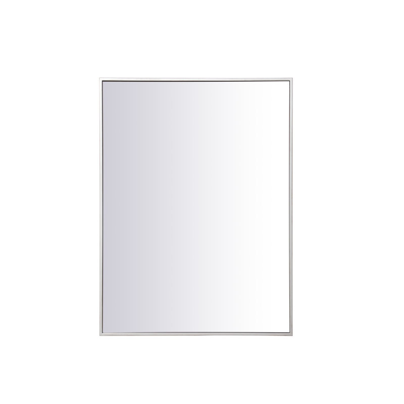 Miroir mural Sabine, 36 po x 27 po, Argent
