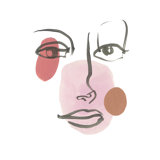 Bubble Face VI Painting by Eve Fairwell