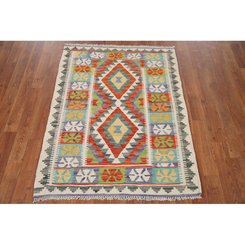 Multolor Kilim Oriental Foyer Rug 3x4