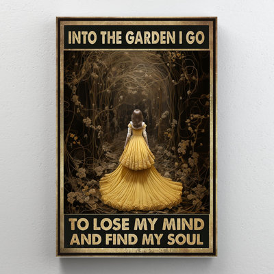 «Plants And Into The Garden I Go» - 1 pièce plantes rectangulaires et Into The Garden I Go