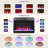 23" Ultra-Thin Electric Fireplace Insert with Crystal, Realistic Flame & Remote Timer