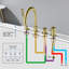 Circular Deck Tub Filler with Diverter-80972444