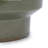 Handmade Solid Glaze Ceramic Planter Set Of 3, 15/12/9 Inch Diameter, For Succulents & Flowers Outdoor Garden & Indoor Staircase Use, Breathable Porous Clay, Earthy Green-1967385087