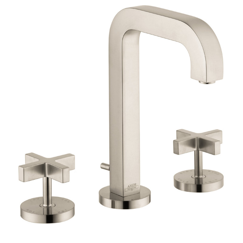 AXOR Citterio Widespread Faucet with Cross Handles, Chrome