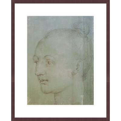 Tête d'une jeune femme par Albrecht Dürer