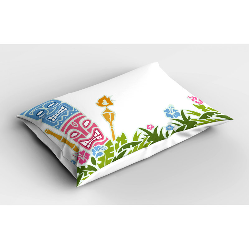 Tiki Polyester Sham Set, Twin