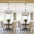 6 - Light 24.02" Dimmable Large Modern Industrial Metal Geometric Drum Hollow Chandelier for Living Room Kitchen Island Foyer Bedroom-1458401605