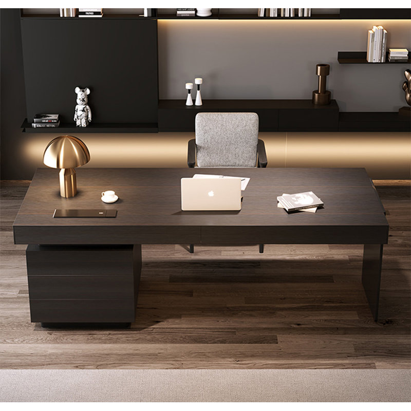 Bureau d'ordinateur Italian Minimalist, H 29,53 po x l 62,99 po x P 27,56 po