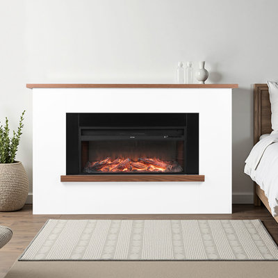 5120Btu 1500W Freestanding Electric Fireplace With , 65.5 Inch, Adjustable Flames, Timer, Remote, Overheating Protection, Suitable For Bedroom And Living Room, Steel Design Stove, Inch Freestanding,