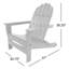 Fauteuil Adirondack POLYWOOD surdimensionné classique POLYWOOD-9705890