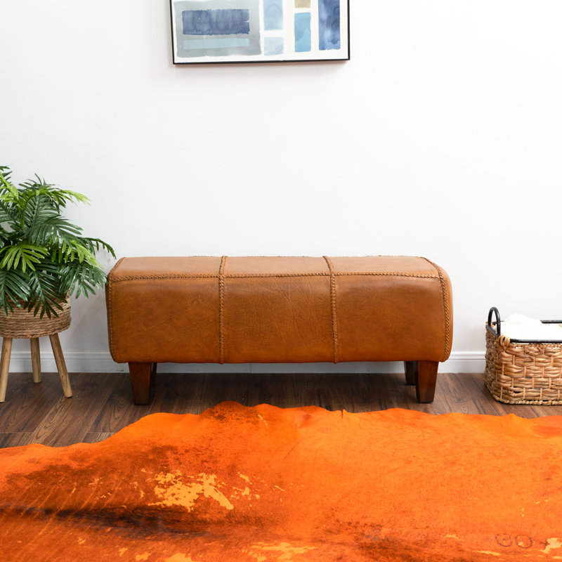 Banc en cuir véritable Kaylee