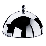 Palace Round Cloche with Knob for Charger Plate 11" - 6 Pieces - Stainless Steel