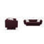 Charlotte 224Cm Velvet Rolled Arms Chesterfield Sofa-738882905