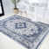 Yenovk Ornate Medallion Persian Blue/Gray Rug