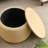 Round Storage Ottoman, 2 In 1 Function, Work As End Table And Ottoman, End Table