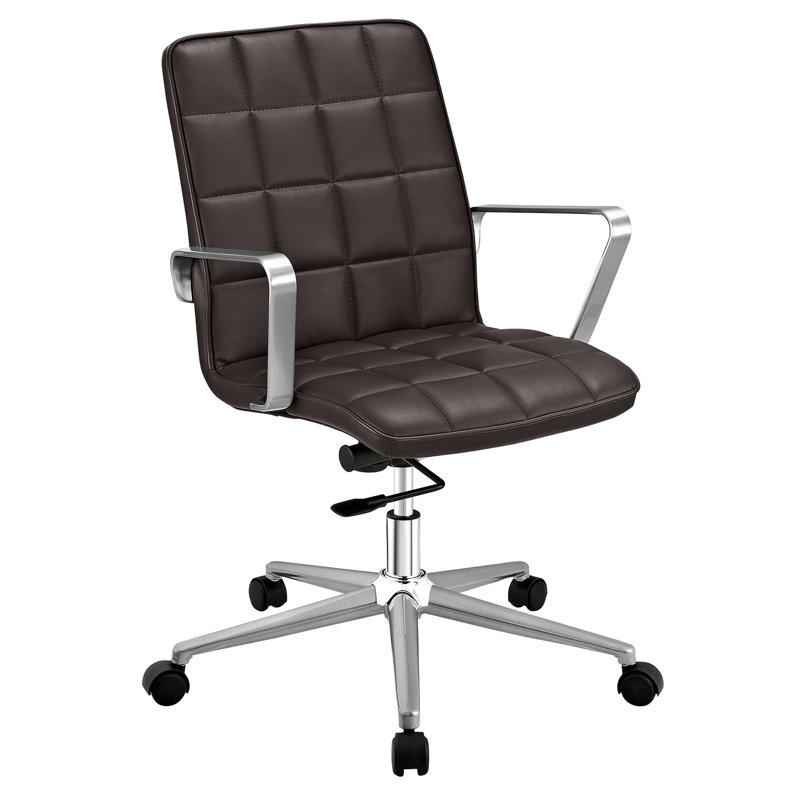 Chaise de bureau Modway, Brun