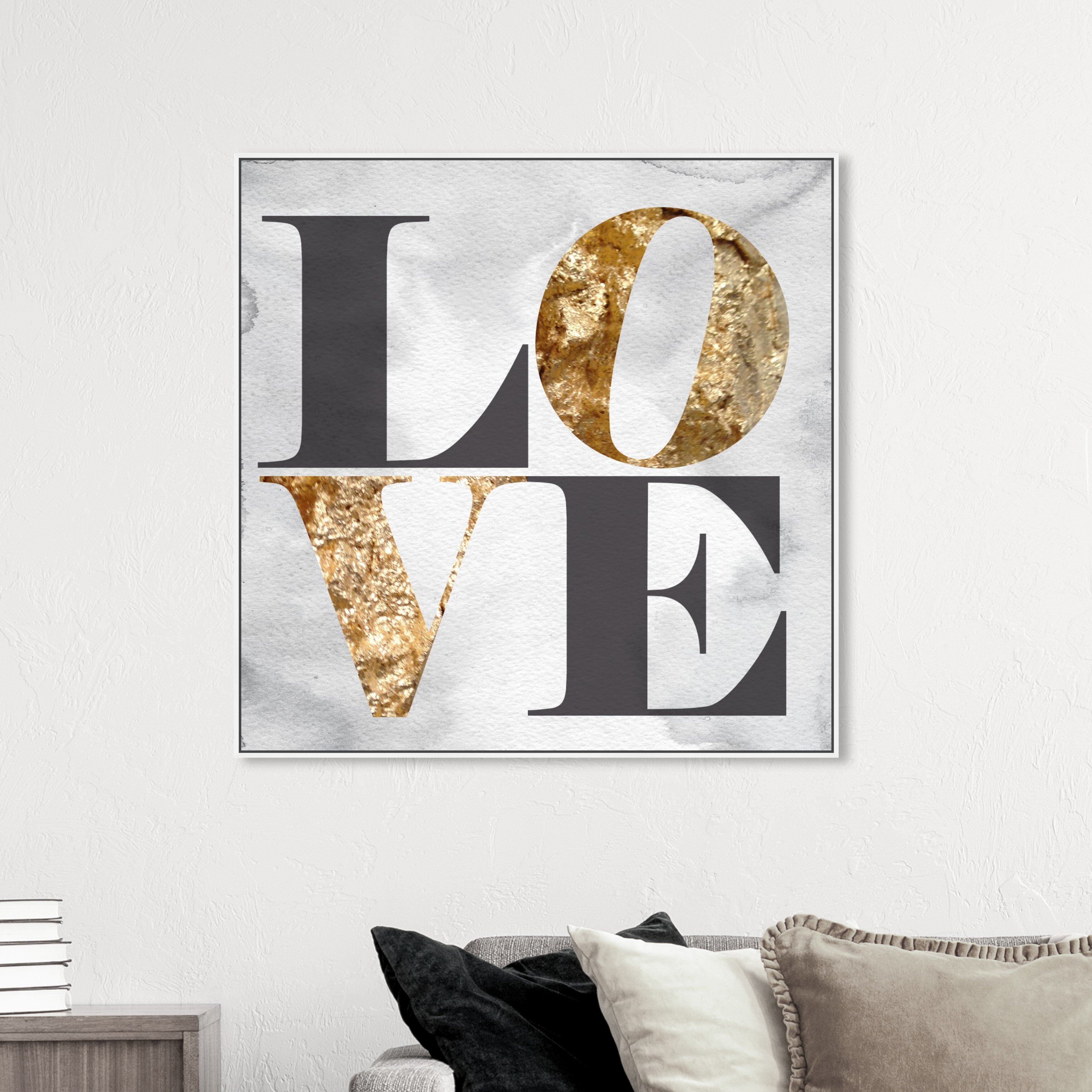 Oliver Gal Build On Love Stone On Canvas Print & Reviews | Wayfair