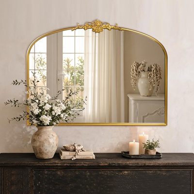 Kherington Vintage Metal Arch Decorative Accent Mirror
