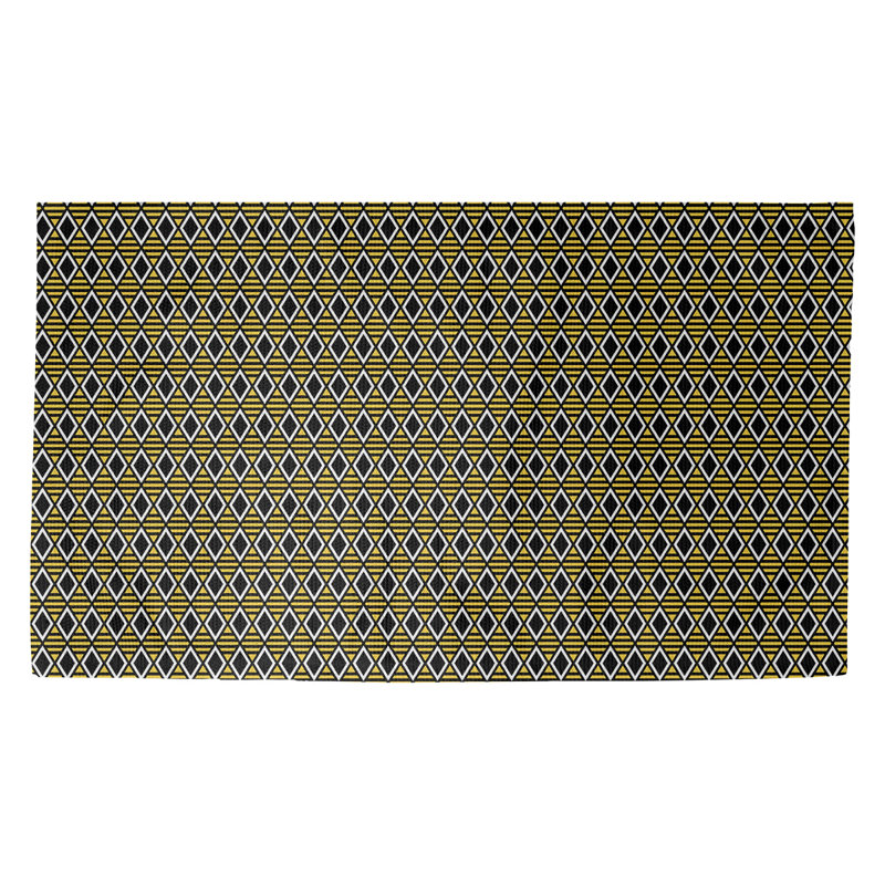 Paillasson dobby d’intérieur diamants géométriques Avicia, Rectangle 2 pi 1 1/2 po x 3 pi 6 po