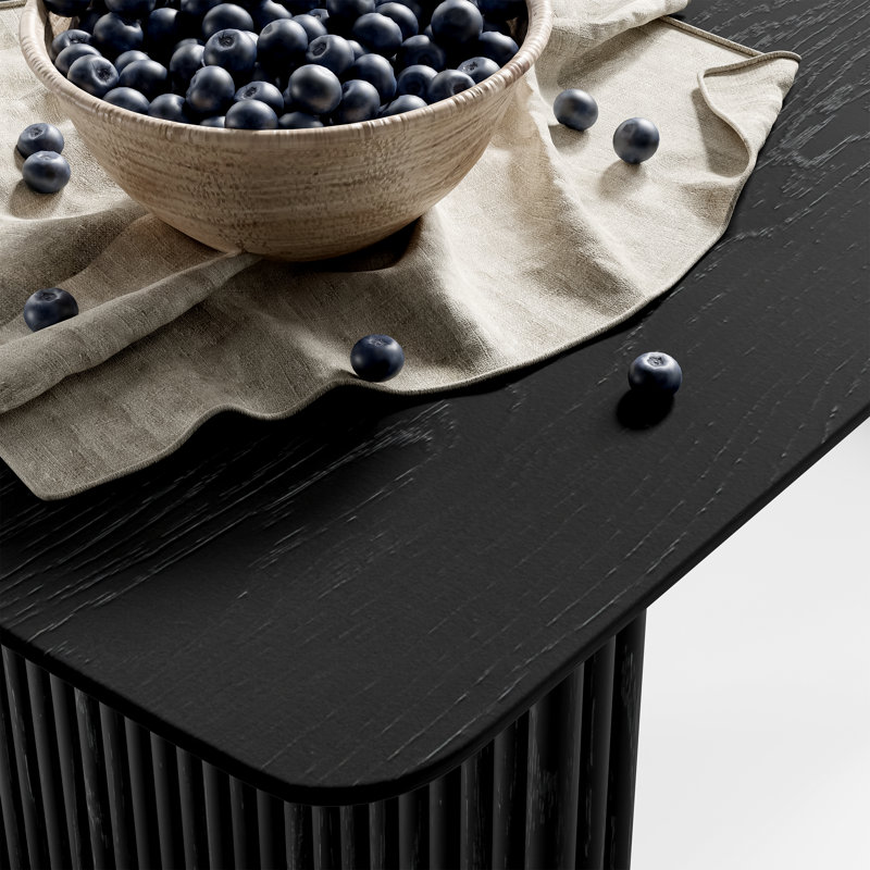 Table de salle à manger Maitilde, Noir, H 30 po x L 79 po x l 33,5 po