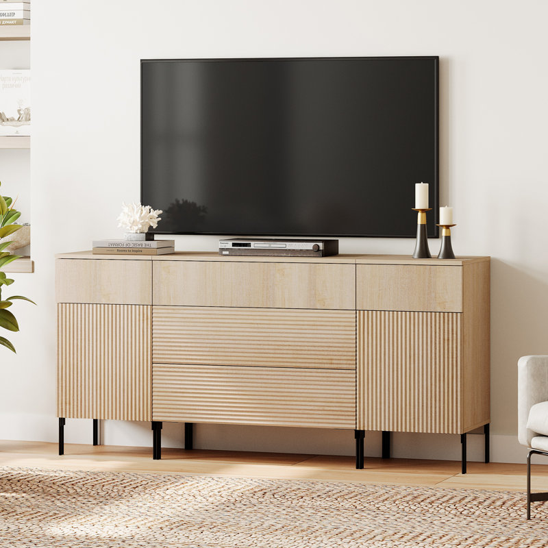 Meuble télé 63 po Aadham, Beige