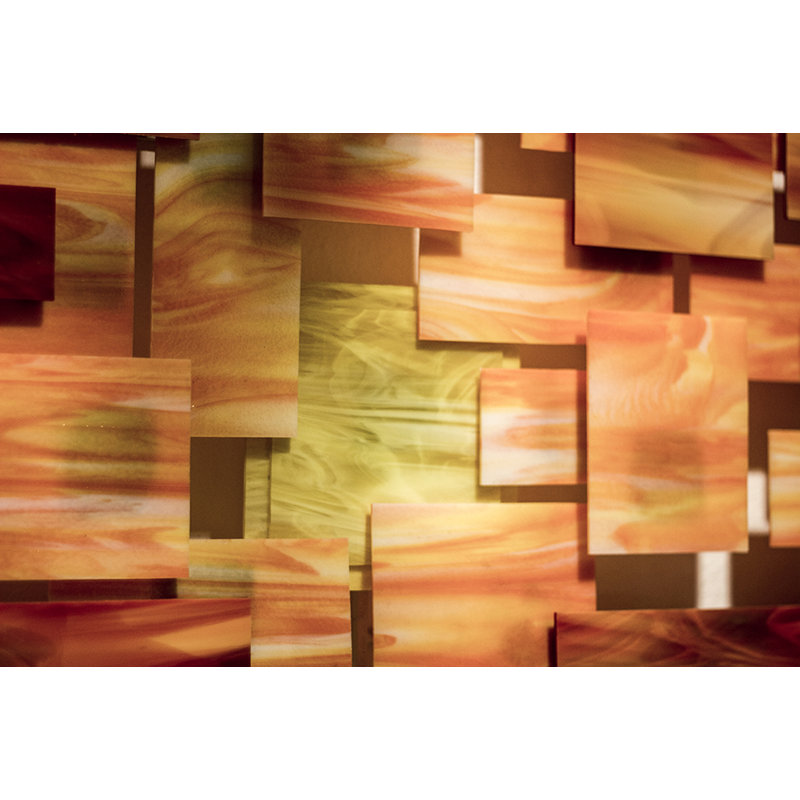 Sunset Handmade Wall Decor, 44" H x 71" W x 4" D