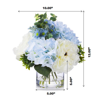 Faux Silk Arrangement in Vase