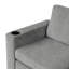 Chaise longue rembourrée avec porte-gobelet intégré-129916162
