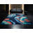 Soft Plush Collier Great Barrier Reef Contemporary Arc Area Rug in Blue – Navy Binding-1643311146