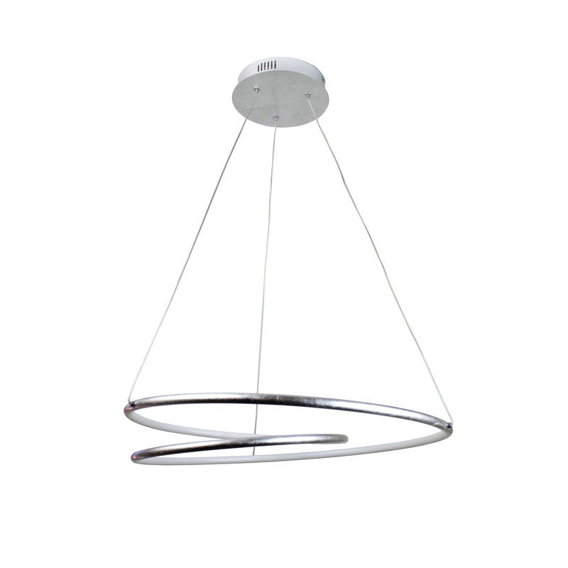 Tillotson Dimmable LED Geometric Chandelier, Silver Foil