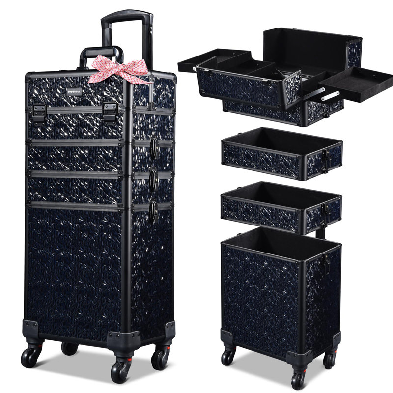 Organisateur de maquillage en aluminium, Sirène noire