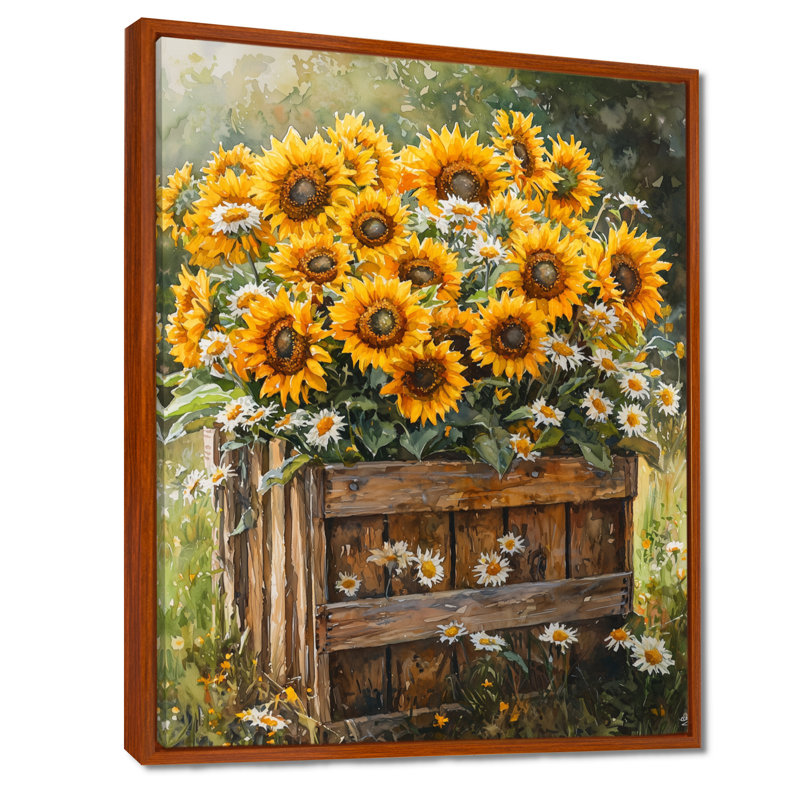 Bess - impressions murales florales, Brun, Impression encadrée flottante, H 20 po x l 12 po