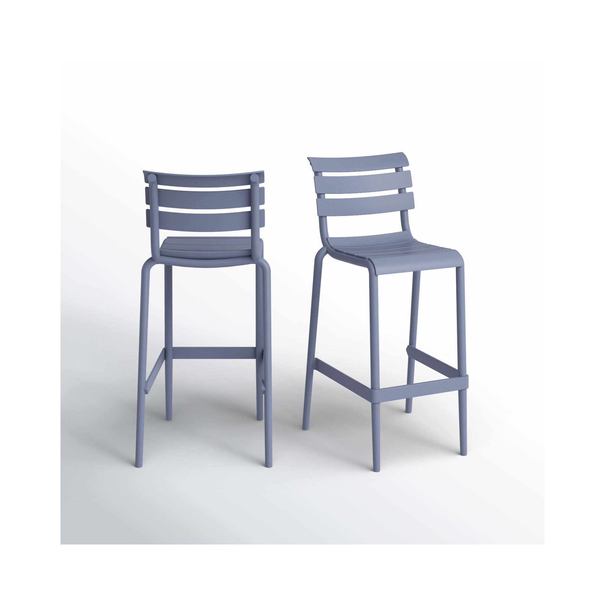 Ruta Outdoor Counter Stool, Dark Gray , 29.50"