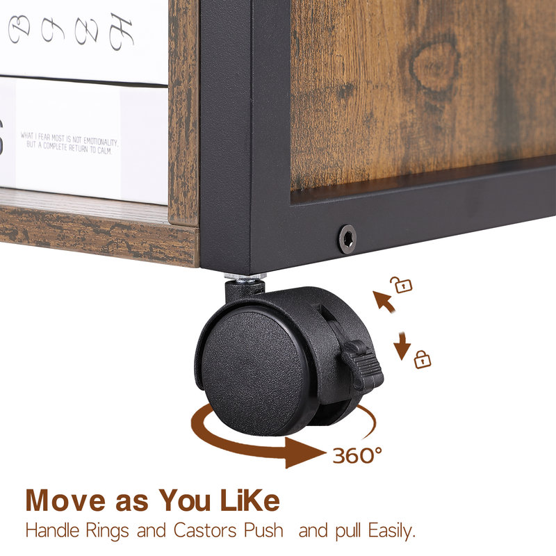 Armoire de rangement pliante de 20 pouces de large avec 4 niveaux, conception pliante, porte magnétique et roues