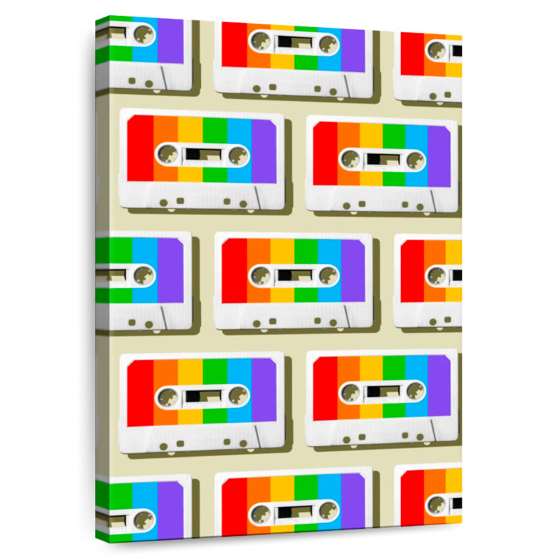 Abarca Rainbow Mixtapes, 24" H x 16" W