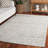 Ranod Ebony Hand Tufted Wool Cotton Damask Rug in Gray/Ivory-805118270