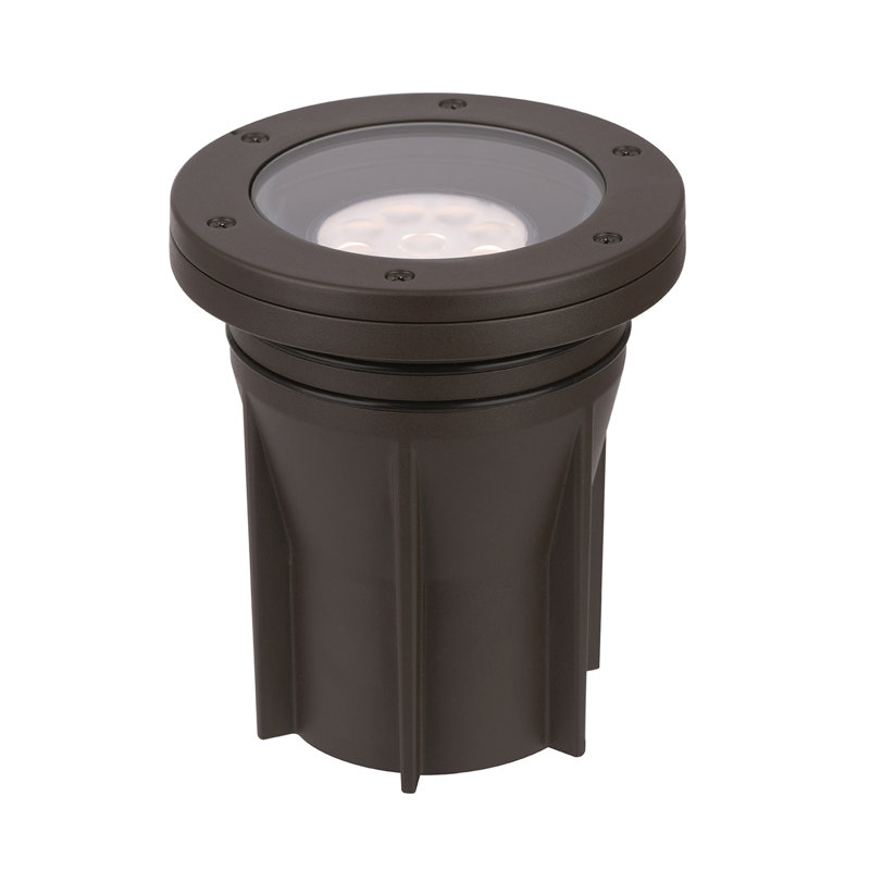 Bronze LED In-Ground Well Light with Color-Changing Feature