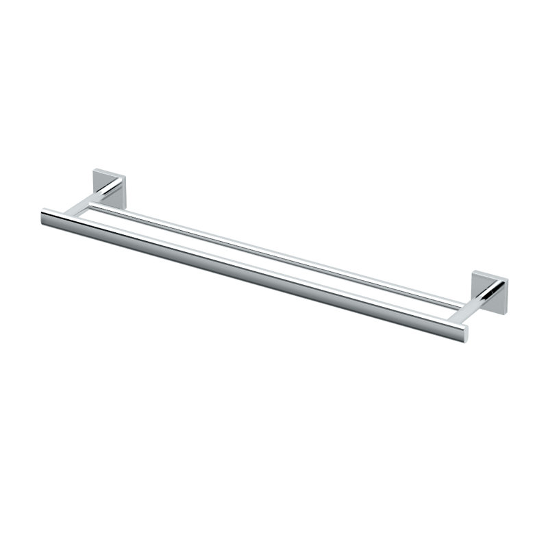 Porte-serviettes double mural 24 po Elevate, Chrome