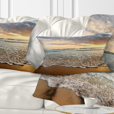 Coussin coucher de soleil en nuage vif